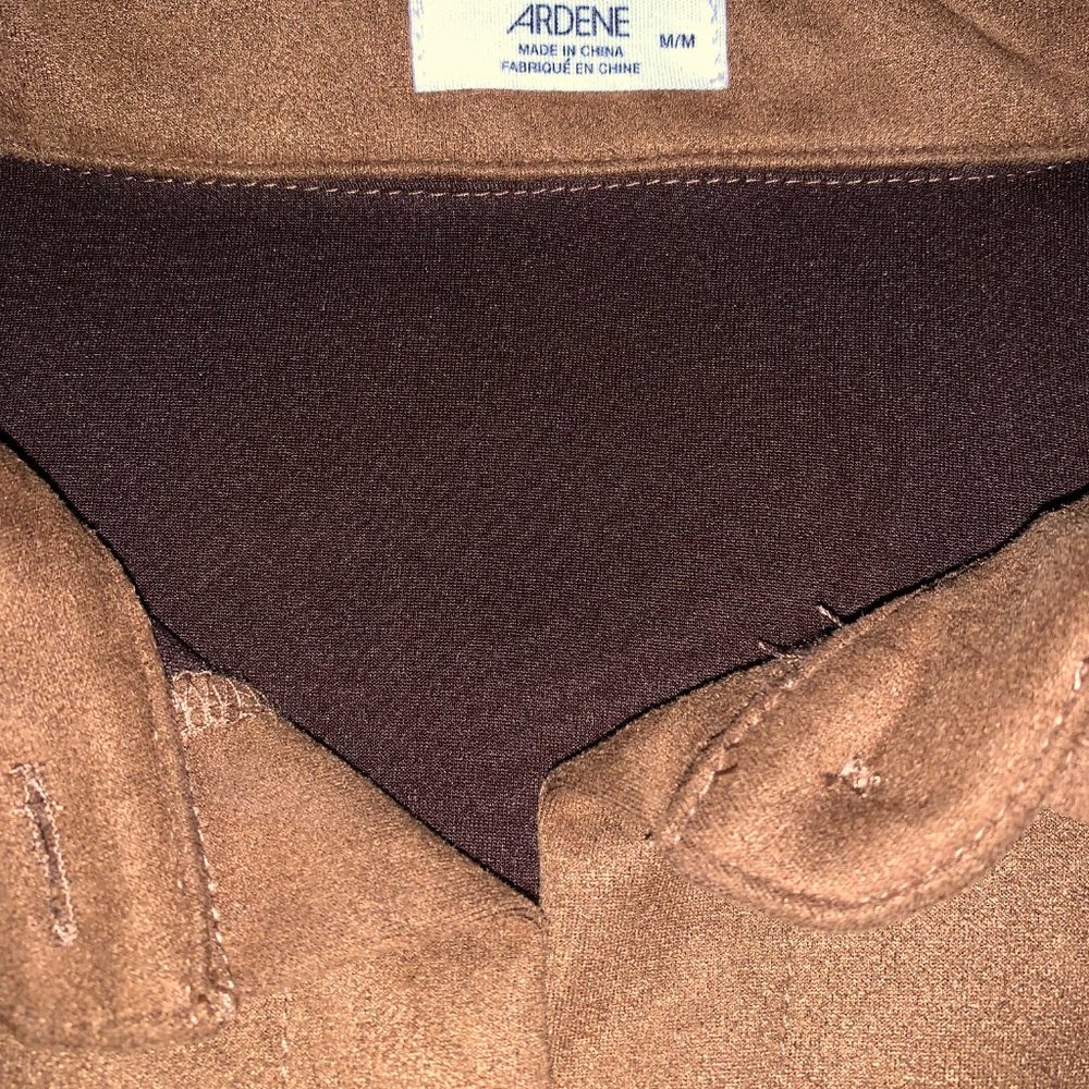 Suede-Effect Button Up - Picture 3 of 3